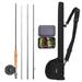 LEO FISHING Pole Case Reel Combo Case - Pole Case 9 Fly Rod Combo Carry Ideal Rod And Reel 20 Flies Combo With Carry Fly Kit 9 Complete Rod By - Includes And Carry Easy Flies Complete Fly