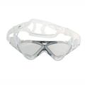 Comfy Frame Big Lens Anti-fog Swimming Goggle Glasses (Clear+Black)