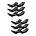 12 Pcs Dumbbell Saddles Replacement Plastic Dumbbell Rack Stable Dumbbell Stand for Gym Use