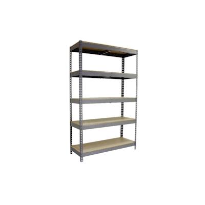 SimonRack Metallregal ohne Schrauben mit Simonforte 5 Regale. Galva Farbe/Holz 2000x1500x750 mm Image