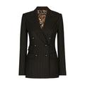 Pinstripe twill Turlington blazer