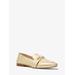 Michael Kors Tiffanie Metallic Leather Loafer Gold 6