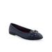 Women's Bia Casual Flat by Aerosoles in Navy Leather (Size 11 M)