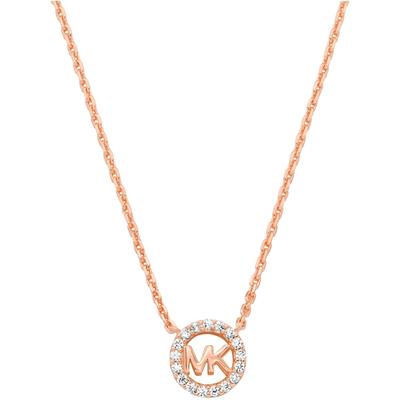 Kette mit Anhänger MICHAEL KORS "PREMIUM, MKC1726CZ791, MKC1726CZ710, MKC1726CZ040", rosa (roségoldfarben, kristallweiß)