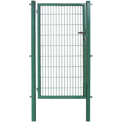 Zauneinzeltür ARVOTEC "ESSENTIAL", grün, B:100cm H:180cm, Metall, Tore, Breite: 100 - 120 cm, Höhe: 80 - 200 cm, zum Einbetonieren Image