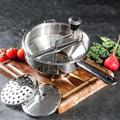 Senderpick - Moulin à légumes Professionnel, Moulin à Aliments Manuel 1,9L en inox, 3 Disques de