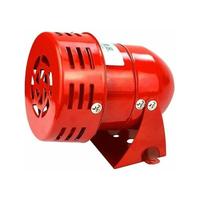Sirène alarme 220V puissante sirène extérieure alarme 120dB rouge moteur fil Sirne métal corne