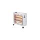 Cuisinière à quartz 4 barres roulettes 2400W - humidificateur - blanc - LX-2800L