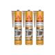 Sika - Lot de 3 mastics polyuréthane 2 en 1 seal-183 Façade & Sol - Ton pierre - 300ml - Ton pierre