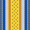 Douceur D'intérieur - Toile cirée au mètre - Largeur 140 cm - Provence jaune et bleu