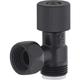 Nt Noyon&thiebault - Robinet d'arrêt équerre noir pour wc noyon & thiebault MF3/8