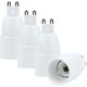 Lrapty - 4x Douille de Lamp Adaptateur G9 à E14 en blanc - Jeu de 4 reformatage convertisseurs pour