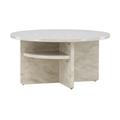 Ebuy24 - lesund table basse Ø85cm beige. - Beige