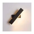 Applique Murale led Bois Rotative Moderne Rectangle Lampe murale Blanc Chaud 3000K Pour chambre à