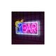 1pc Neon led Bar Néon Lettre Art Mural Enseigne Lumineuse jolie Lampe Néon pour Bar Club Party Deco