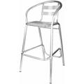 Tabouret en aluminium 52x58xh103cm bar alu