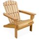 Fauteuil en bois d'acacia Adirondack pour enfant. salon de jardin enfant couleur teck clair - Teck