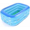 Piscine gonflable pour bébé, petite piscine pour enfants, baignoire pliable rectangulaire en pvc,