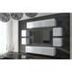 Azura Home Design - Ensemble meuble tv concept 42-42-HG-W-2-1A blanc brillant 240 cm
