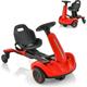 Kart Électrique Enfants 3-8 Ans 6V,avec Volant et Siège Réglables,5 Roues,Charge