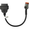 vhbw Adaptateur 4 Pin vers OBD2 16Pin compatible avec Harley Davidson Dyna 2004-2011, Softail