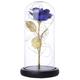 Feuille D'ou Bleu Rose Lampe Couverture en Verre DéCoration Ornements Saint Valentin Imitation Rose