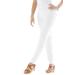 Plus Size Women's Stretch Denim Straight-Leg Jegging by Jessica London in White (Size 40) Jeans Legging