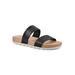 Women's Thrilled Casual Sandal by Cliffs in Black Burnished Smooth (Size 8 M)