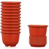 Tlily - Pots de Fleurs en Plastique 12 Pots de Fleurs avec Trous de Drainage Pots de Fleurs avec