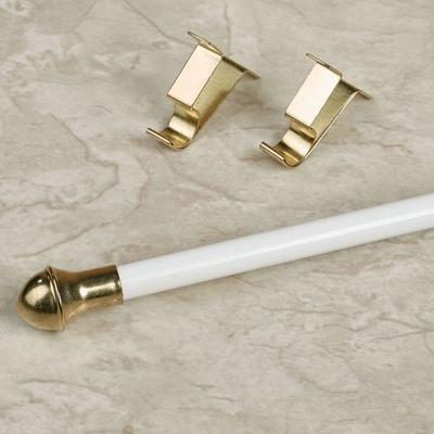 Cafe Curtain Rod White, 18