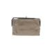 Hobo Bag The Original Leather Clutch: Pebbled Gray Solid Bags