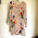 Anthropologie Dresses | Leifsdottir For Anthropologie Silk Floral Dress, 2 | Color: Tan | Size: 2