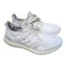 Adidas Shoes | Adidas White Ultra Boost Yya 606001 Supportive Cloud Running Shoes Euc Women's 9 | Color: Silver/White | Size: 9
