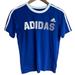 Adidas Shirts & Tops | Kids Adidas 3 Stripe Brite Blue Soccer Shirt Sz M (10-12) | Color: Blue/White | Size: M (10-12)