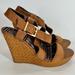 Jessica Simpson Shoes | Jessica Simpson Catskills Cedar Woven Wedges Size 9.5 Us 39.5 Uk Like New | Color: Brown/Tan | Size: 9.5