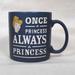 Disney Dining | Disney Parks Cinderella Mug Once A Princess Always A Princess Ceramic 20 Oz | Color: Blue | Size: Os