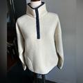 J. Crew Jackets & Coats | J Crew Vintage Fleece Jacket | Color: Blue/Cream | Size: S