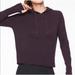 Athleta Sweaters | Athleta Small Verona Wool Auberge Washable Merino Wool Hoodie Purple Yoga | Color: Purple | Size: S