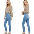 Free People Jeans | Free People Women's Easy Go It Raw Hem Jegging - 29 | Color: Blue | Size: 29