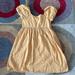 American Eagle Outfitters Dresses | American Eagle Mustard Yellow Short Sleeve Peasant Dress Size Xs | Color: Gold/Yellow | Size: Xs