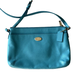 Coach Bags | Coach Teal Blue Leather Crossbody Purse Handbag F52881 Euc | Color: Blue | Size: Os