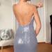 Zara Dresses | Bloggers Fav Zara Sequin Strappy Dress | Color: Blue/Silver | Size: Various