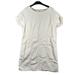 Free People Dresses | Free People 100% Linen Tunic Shift Dress Short Sleeves With Pockets Size M | Color: Cream | Size: M