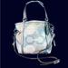 Coach Bags | Coach Limited Edition Audrey Metallic Graphic Op Art North South Cinch Bag | Color: Blue/Cream | Size: Os