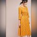 Anthropologie Dresses | Louche Yellow Llama Dress | Color: Gold/Yellow | Size: S