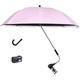 Universal Bicycle Parasol, 360° rotatable Parasol, Baby Stroller Sun Protection Parasol UPF 50+ UV Protect Pushchair Sun Parasol (Color : I)