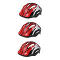 ifundom 3pcs Children's Helmet Kids Helmets Ages 3-5 Kids Riding Helmet Durable Cycling Helmet Kids Ages 5-8 Skateboard Cycling Helmet Kids Skateboard Helmet Red Roller Skates Eps Sports