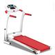 Treadmills, Treadmill,Foldable Steel Frame Treadmills,Adjustable Incline Fitness Exercise Cardio Jogging Emergency System Hand Grip,Red