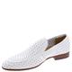 STACY ADAMS Men's Winden Perfed Slip on Loafer, White, 9.5