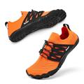 Racqua Non Slip Breathable Aqua Barefoot Swim Quick Dry Water Shoes Pool Hiking Beach Shoes for Men Women Orange EU47=UK13.5